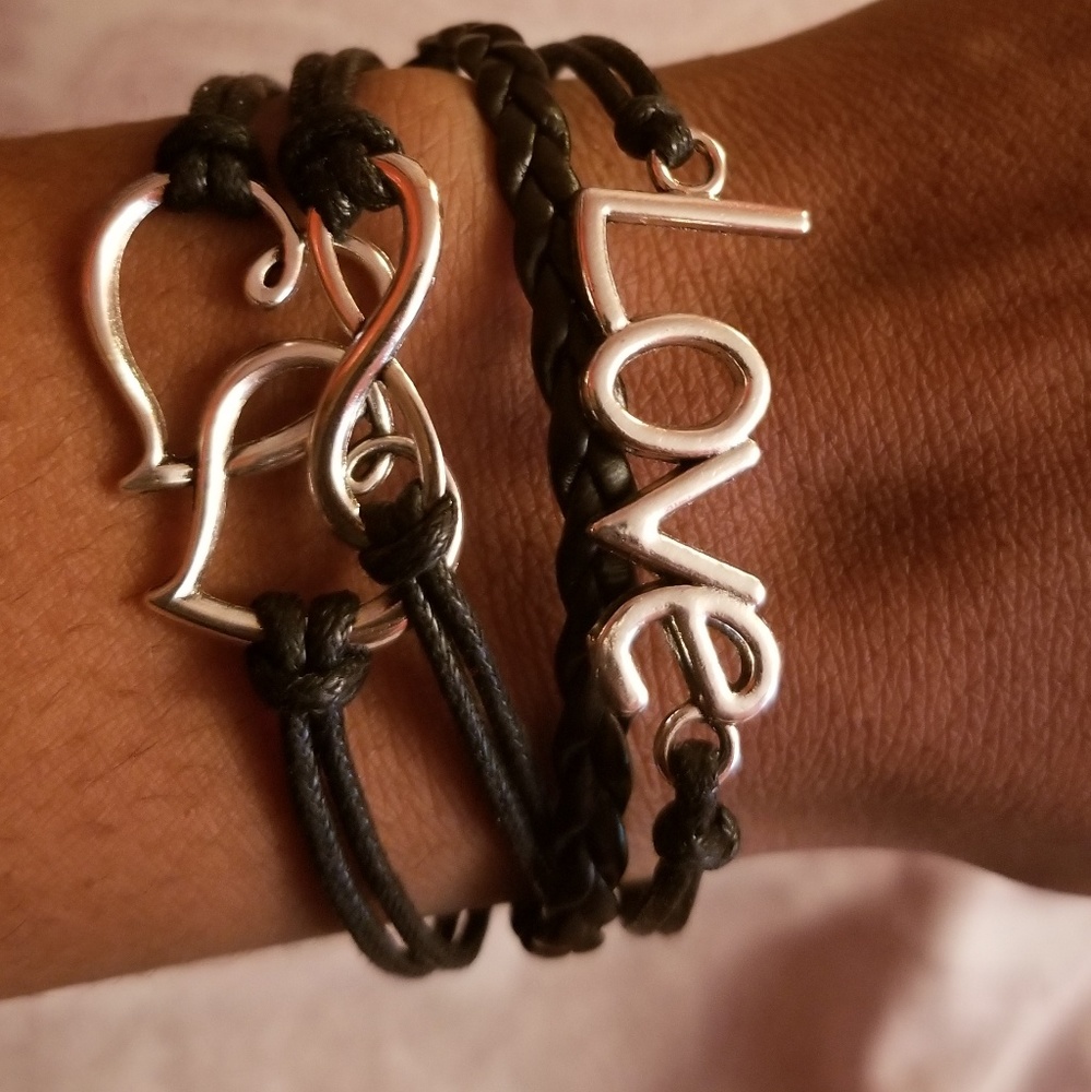 Layered Love Infinity Bracelet